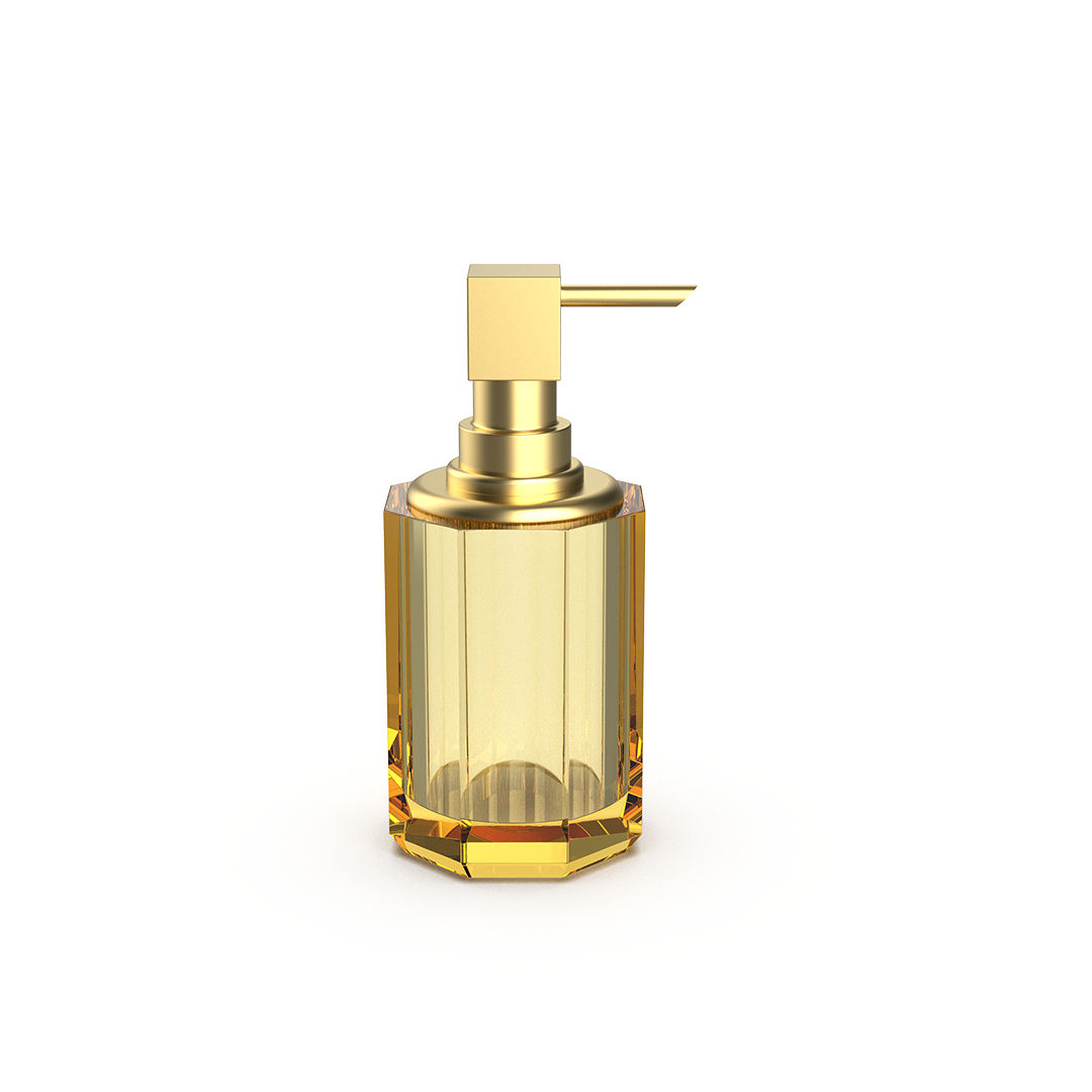 Decor Walther, Kristall Seifenspender freistehend, gold matt