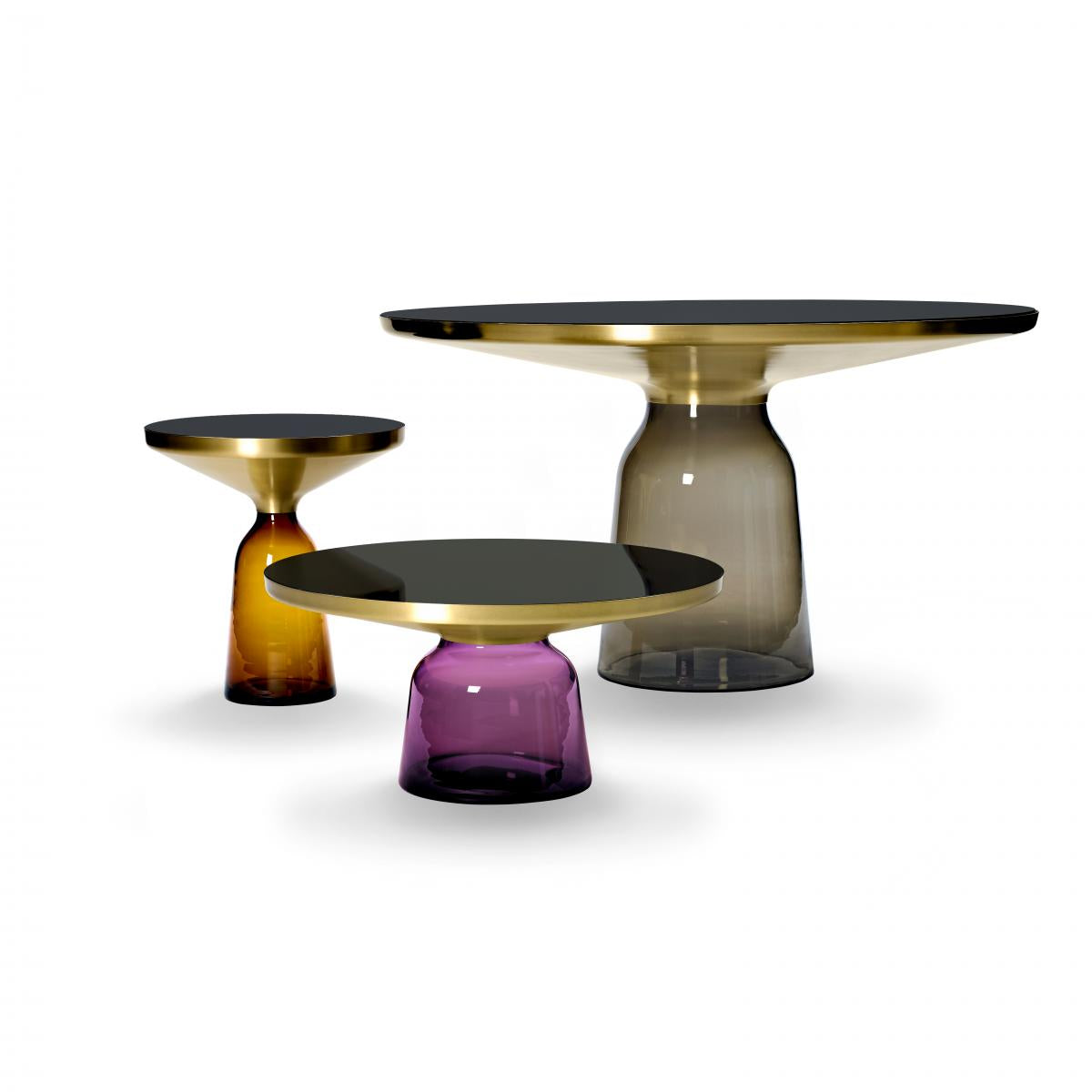 ClassiCon, Bell-Kaffee-Tisch, Metallaufsatz Messing
