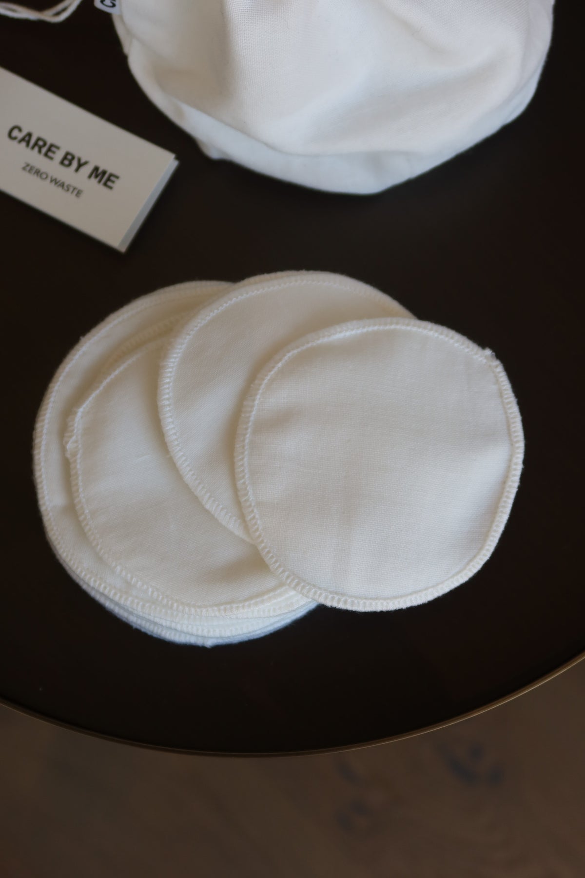 CARE BY ME Abschminkpads in Weiss aus Bio-Baumwolle