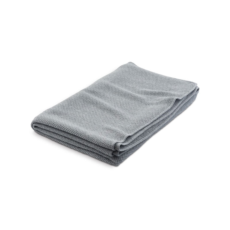 LUIZ, Merinowoll-Decke Rice, 140x200, grey