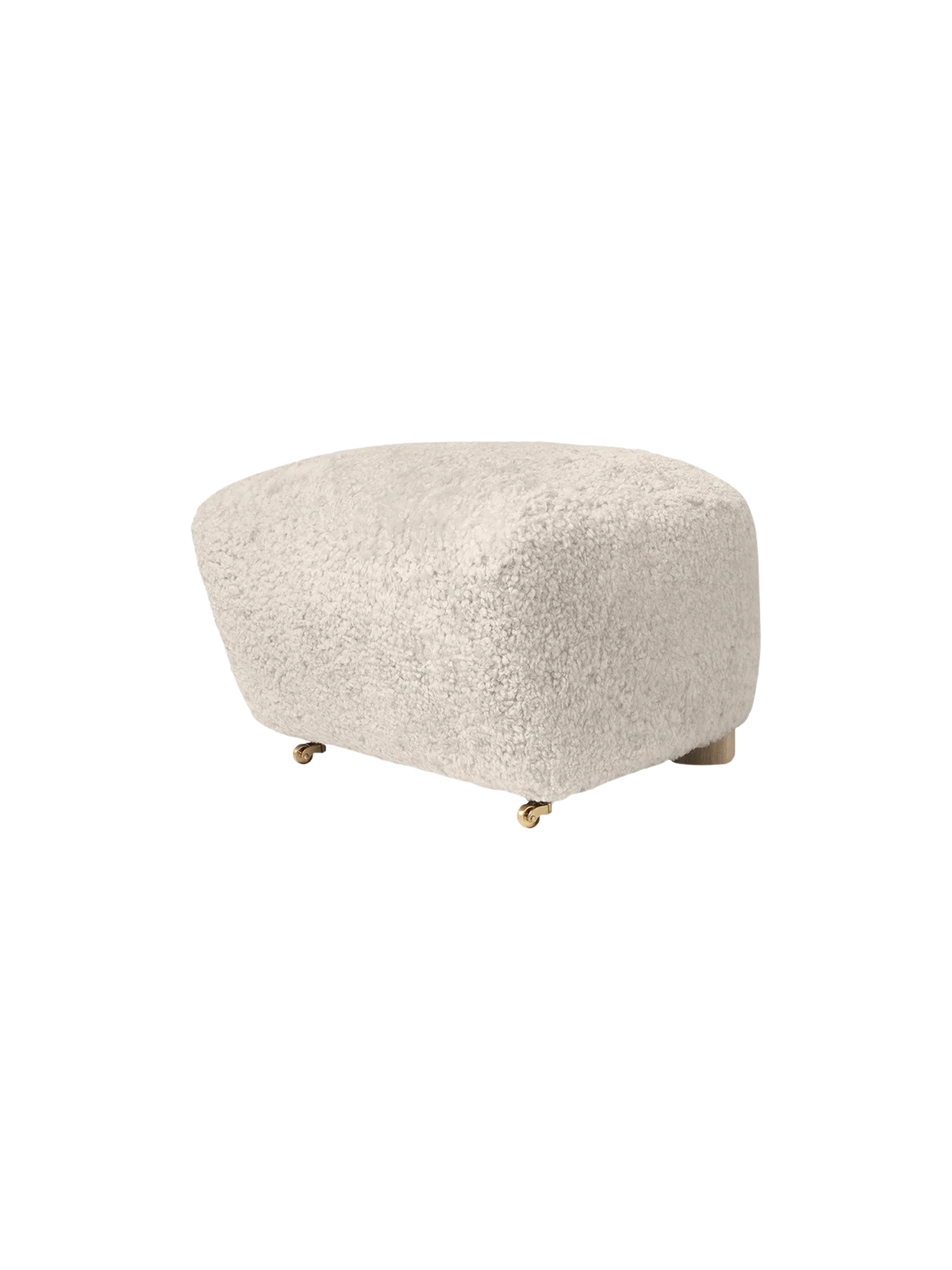 Audo Copenhagen, The Tired Man Ottoman, Hocker, Schaffell