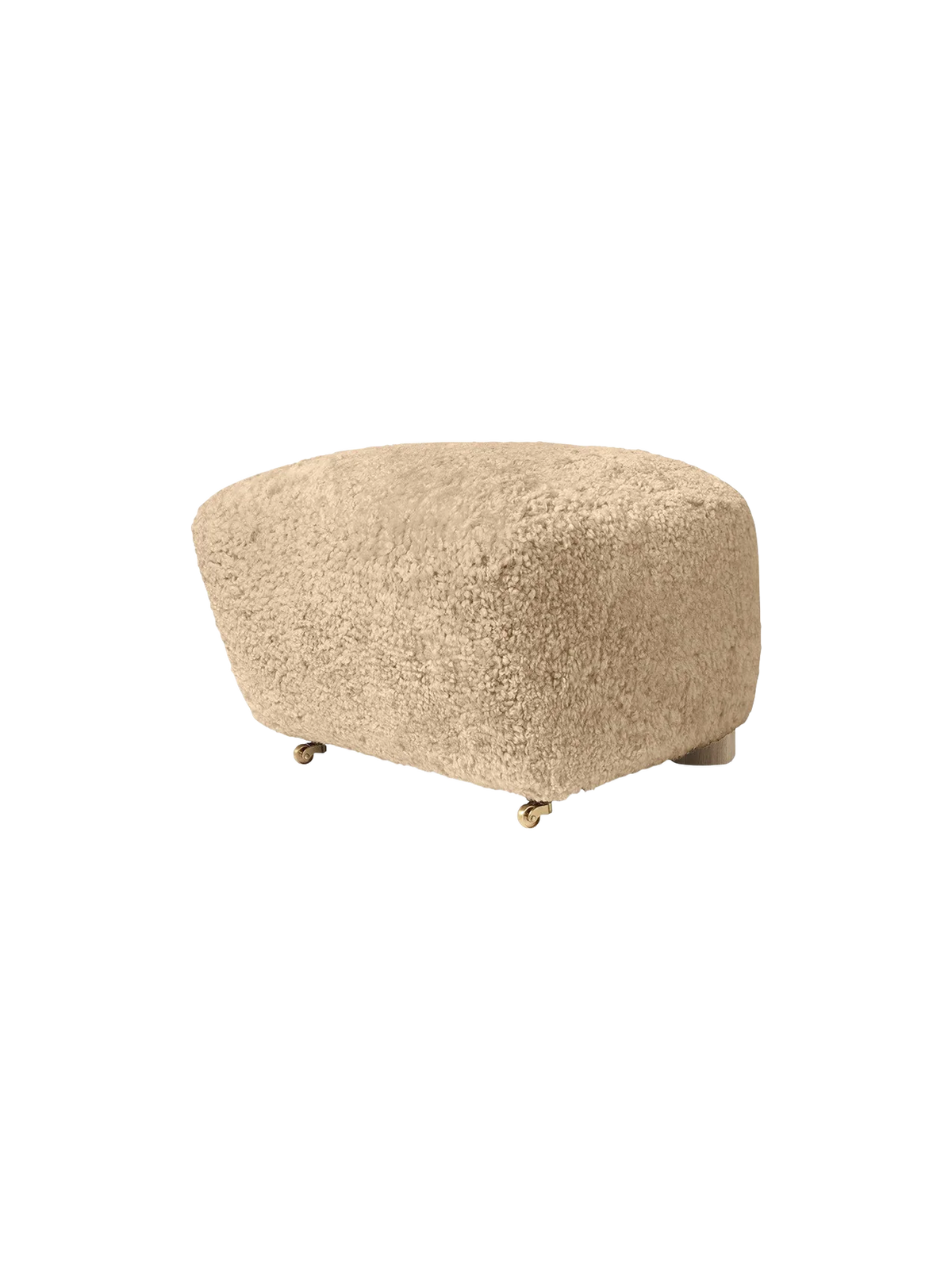 Audo Copenhagen, The Tired Man Ottoman, Hocker, Schaffell