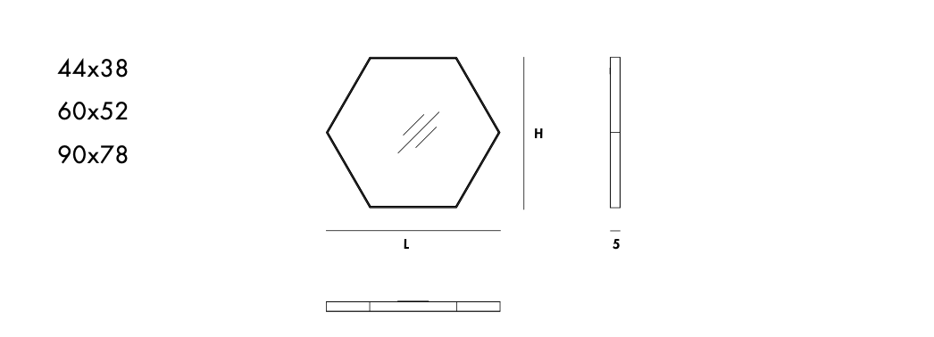SOVET Spiegel Visual, hexogonal