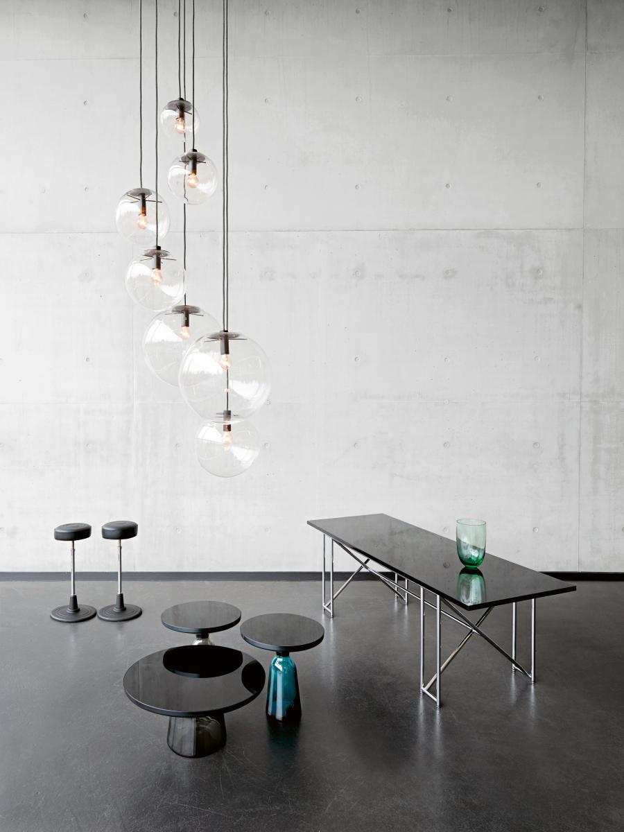 ClassiCon, Bell-Kaffee-Tisch, Metallaufsatz Schwarz