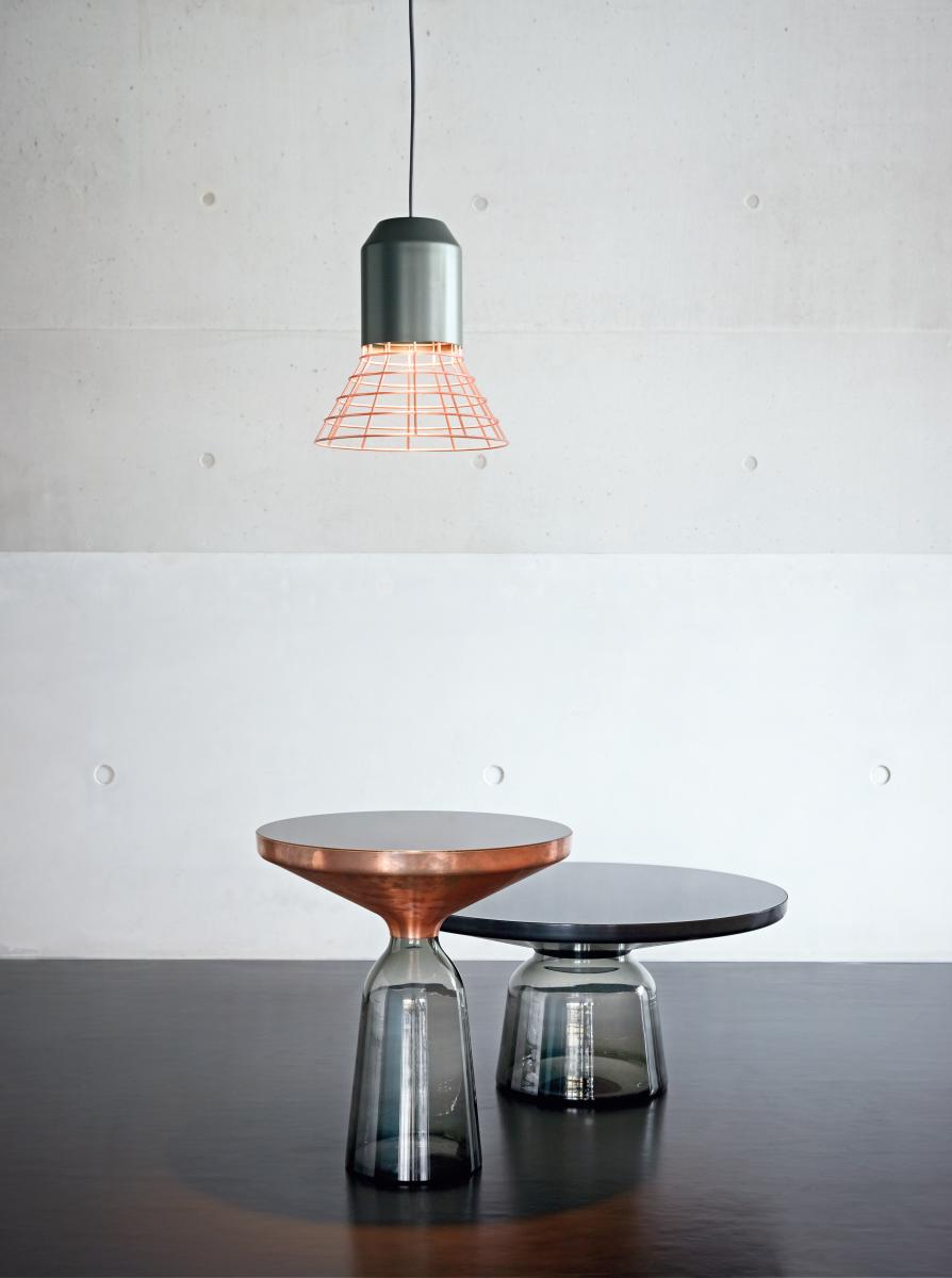 ClassiCon, Bell-Kaffee-Tisch, Metallaufsatz Schwarz