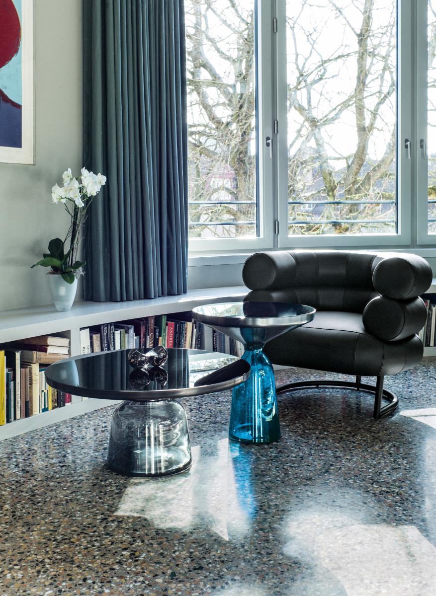 ClassiCon, Bell-Kaffee-Tisch, Metallaufsatz Schwarz