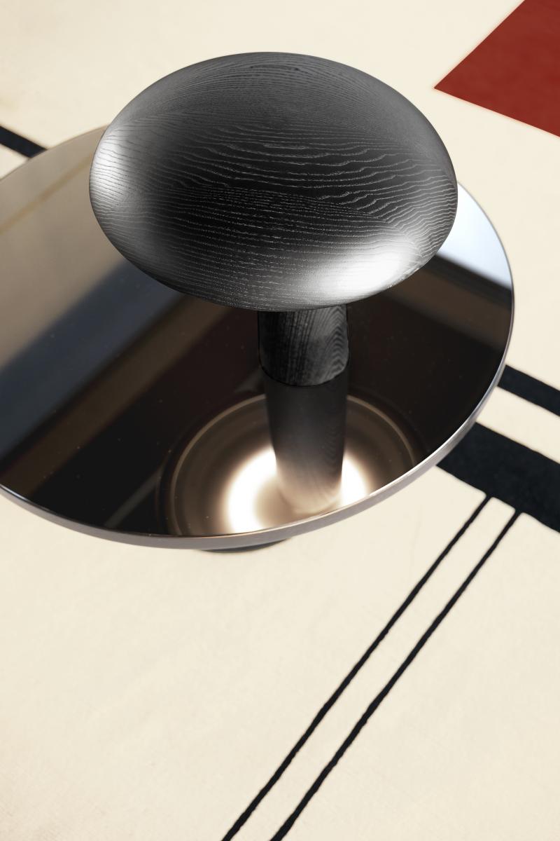 ClassiCon, Bell-Kaffee-Tisch, Metallaufsatz Schwarz