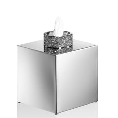 Decor Walther Papiertuchbox mit Swarovski Kristallen in Chrom