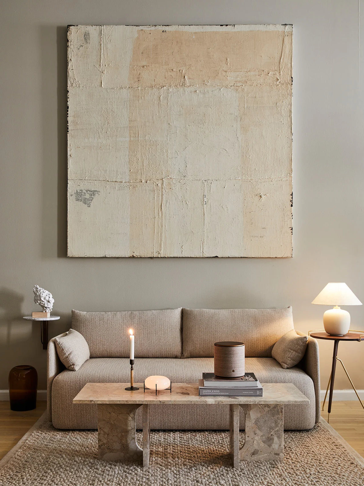 Audo Copenhagen, Androgyne Lounge-Tisch aus Marmor