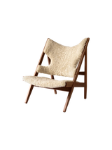 Audo Copenhagen, Knitting-Lounge-Sessel, Schaffell