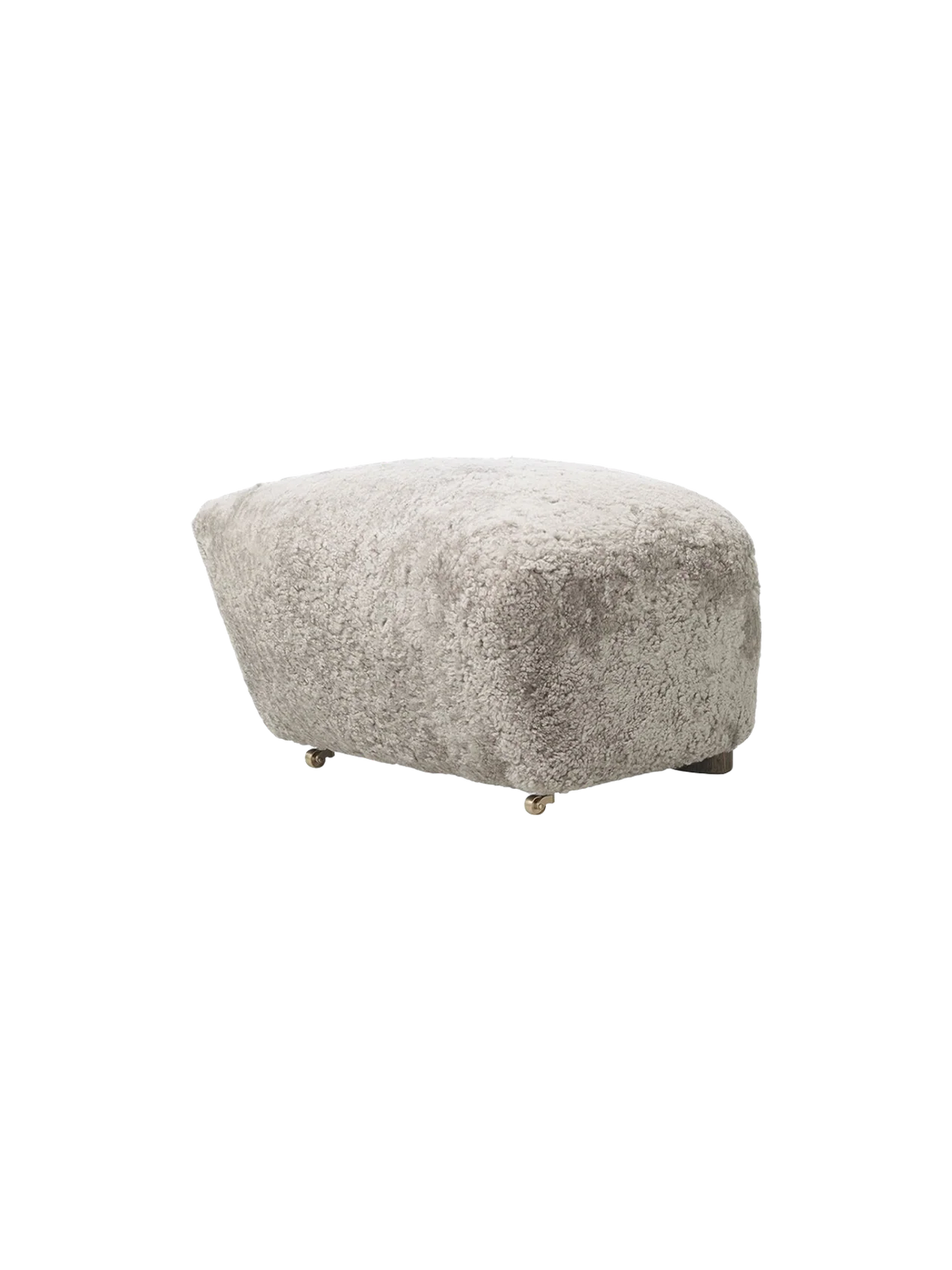 Audo Copenhagen, The Tired Man Ottoman, Hocker, Schaffell