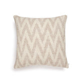 Kissen in mit Zickzack-Muster in beige und rosa